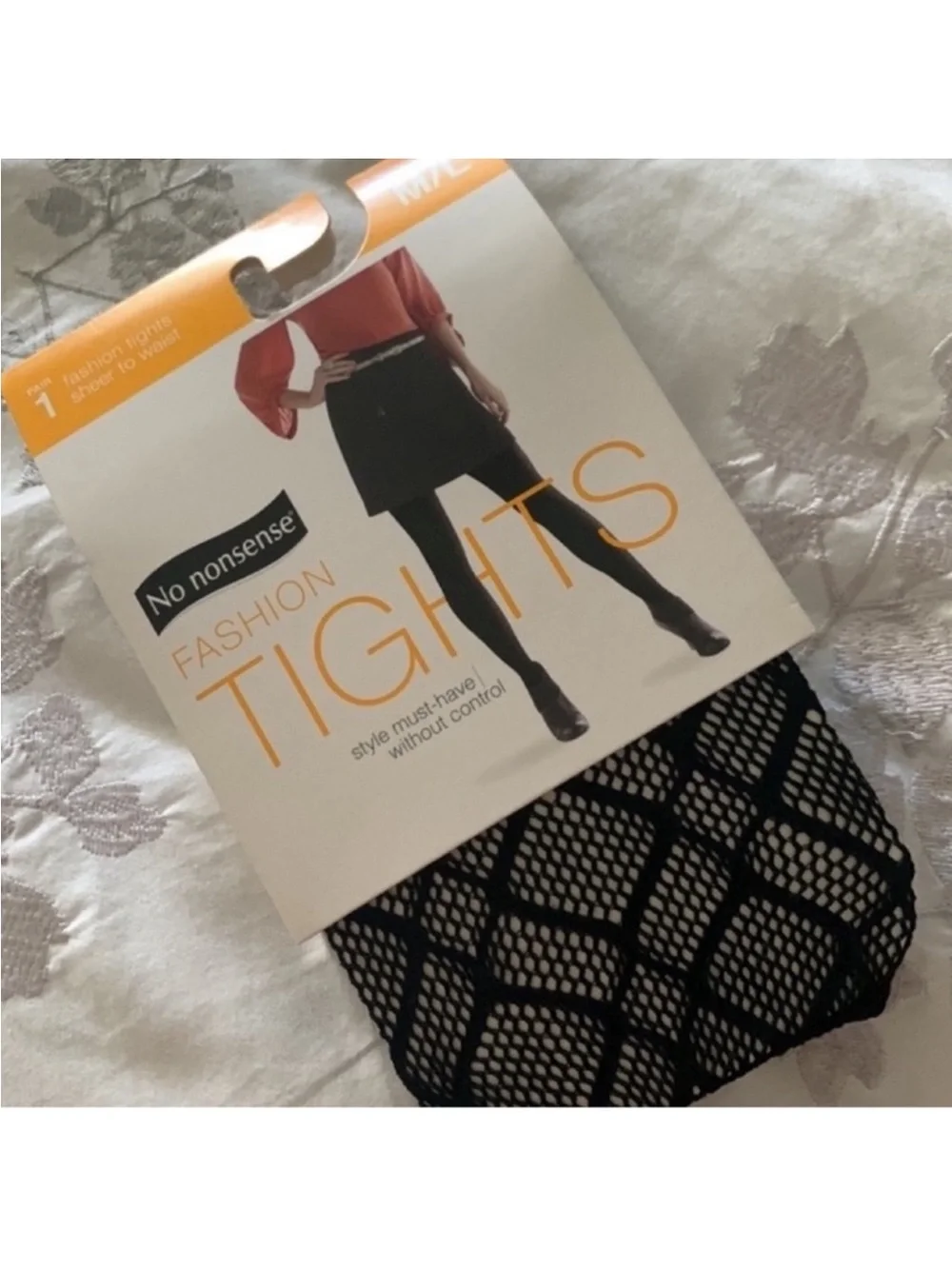 No Nonsense Black Fashion Fishnet Tights